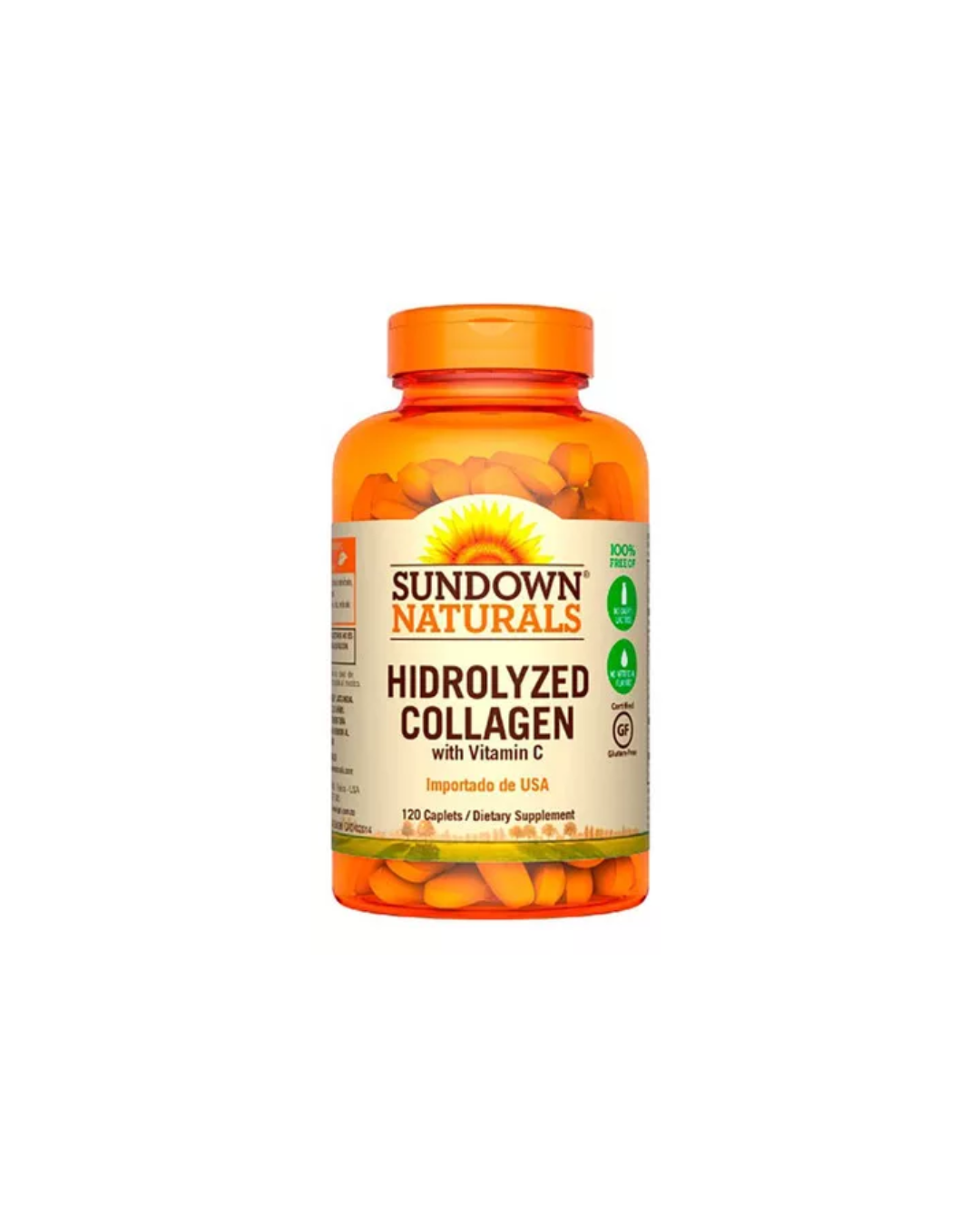 Colágeno Hidrolizado 1000 mg con Vitamina C - 120 Cápsulas de Sundown