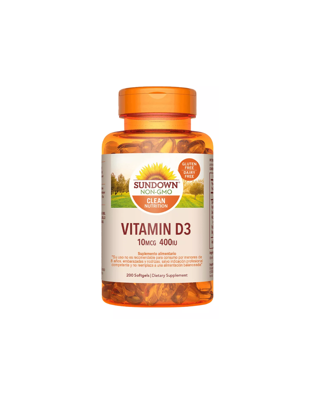 Vitamina D 400 IU - 200 Softgels de Sundown