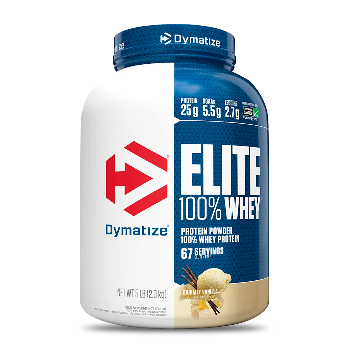 Proteina Suero de Leche - Elite 100% Whey 5 LBS - Vainilla