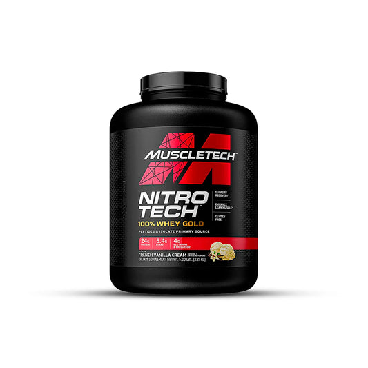 Nitro Tech 100% Whey Gold (5 Lb) - Vainilla