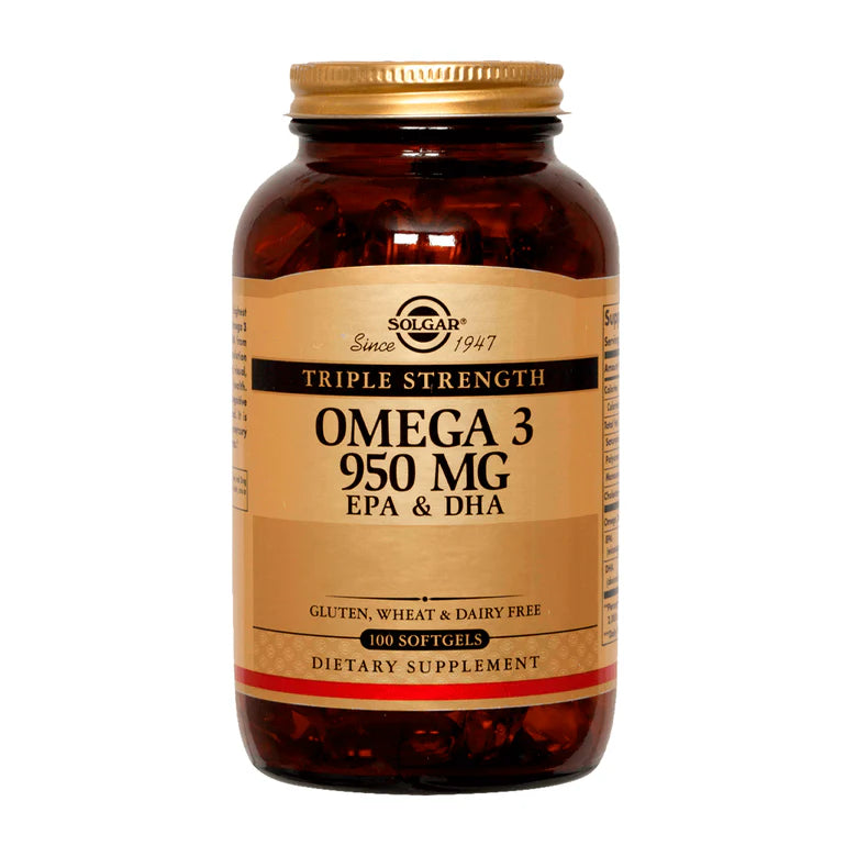 Omega-3 Triple Concentración 950 mg – 100 Cápsulas Blanda