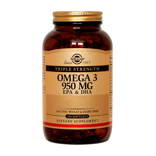 Omega-3 Triple Concentración 950 mg – 100 Cápsulas Blanda