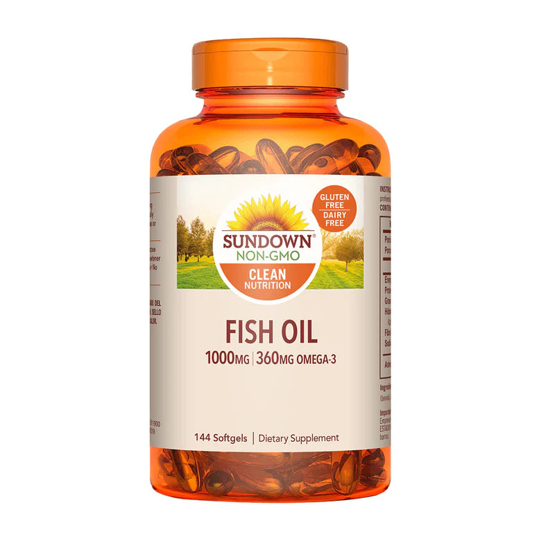 Aceite de Pescado 1000 mg – 144 Cápsulas Blandas de Sundown